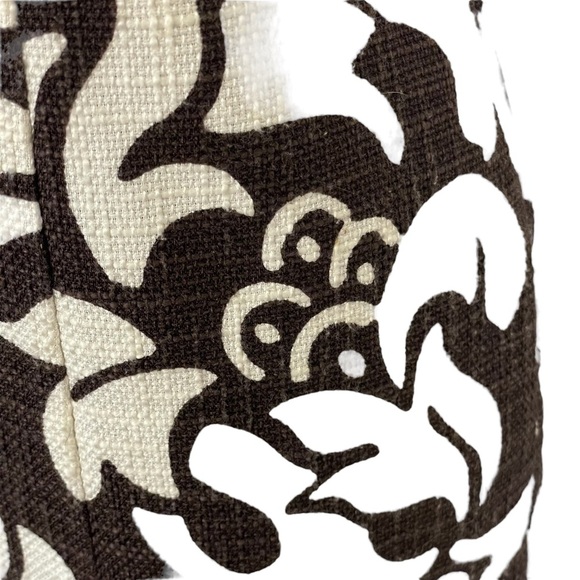 INC International Concepts Brown White Damask Floral Sleeveless Shift Dress Sz 6 - Picture 4 of 8